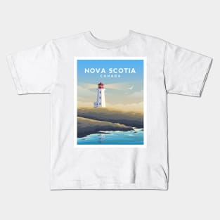 Nova Scotia, Canada - Peggy's Cove Lighthouse Kids T-Shirt